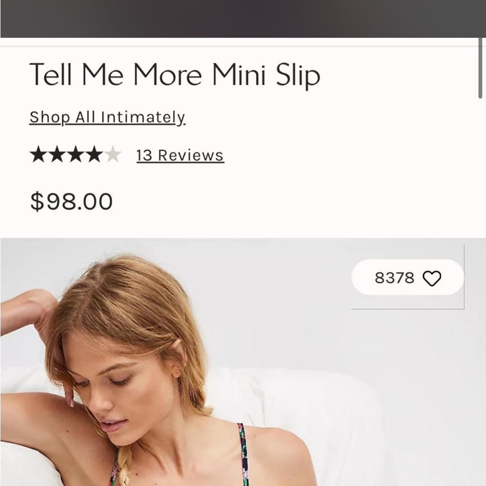 Free People Tell Me More Mini Slip - Multicolor